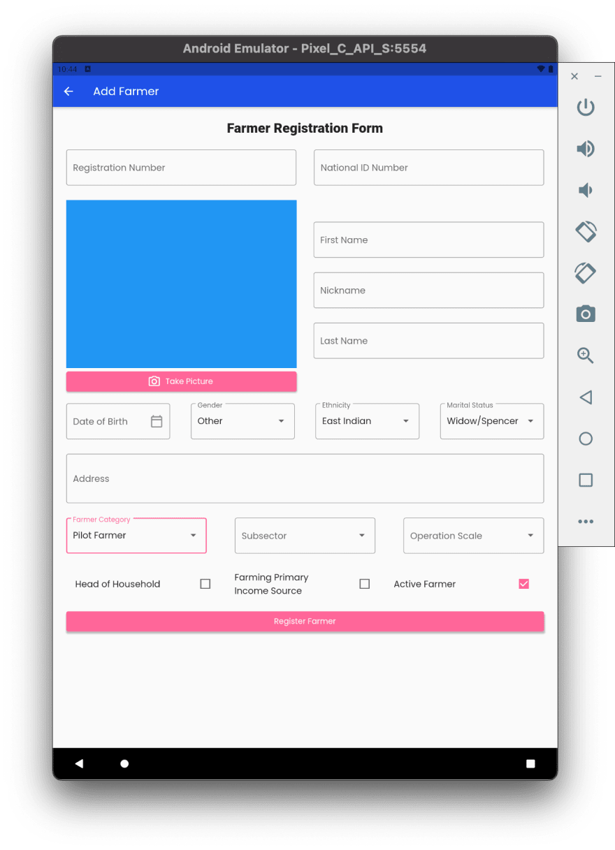 Farmer Form