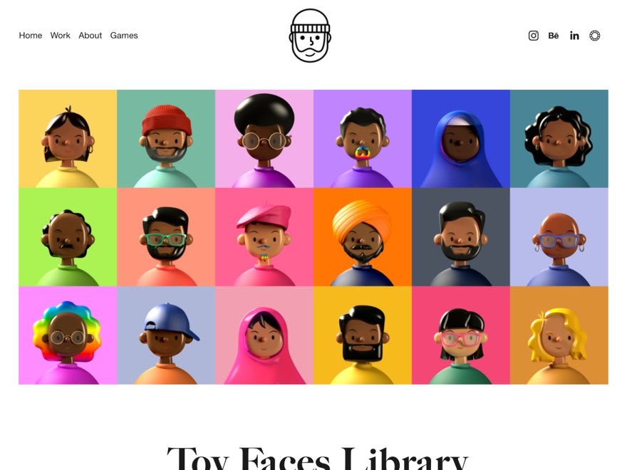 Toy Faces Library