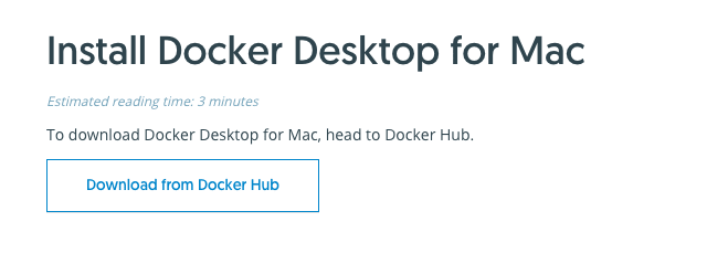 Docker Hub Download Mac