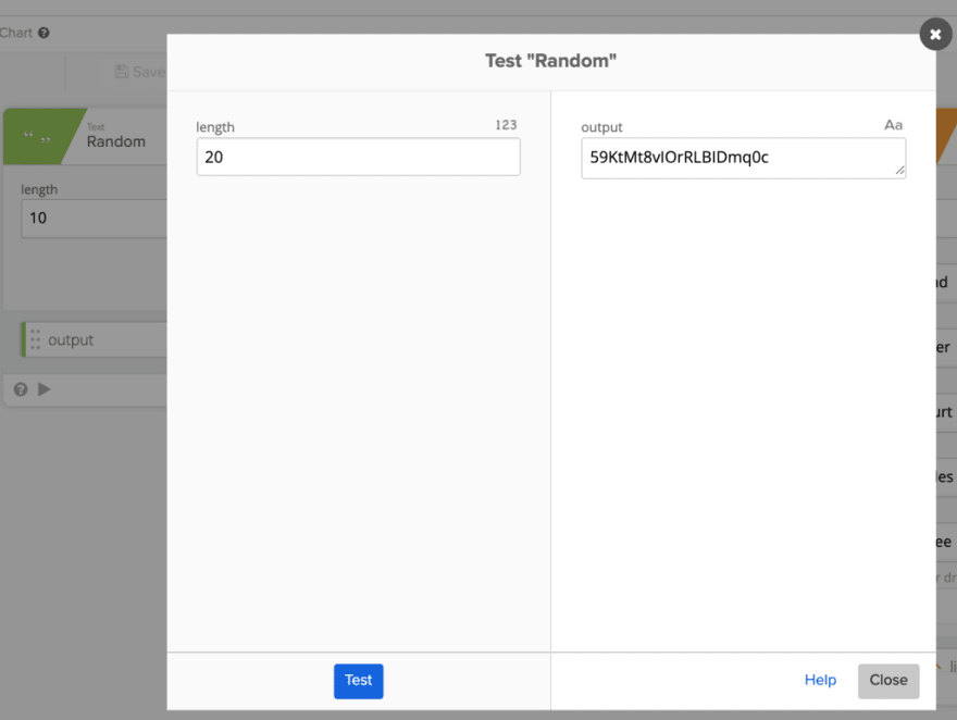 Generating a random text with specified length