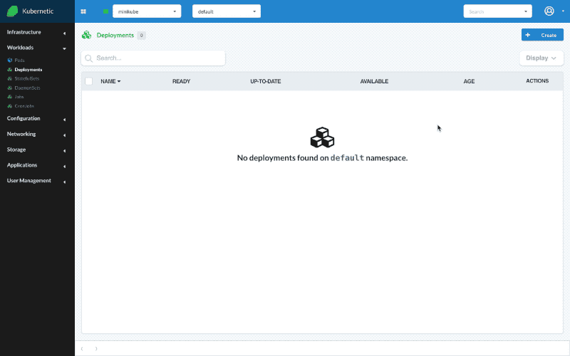 create an nginx deployment with 2 replicas and do port-forward with Kubernetic