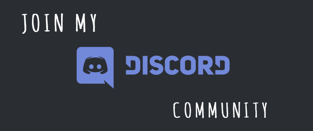 Join my Discord Community