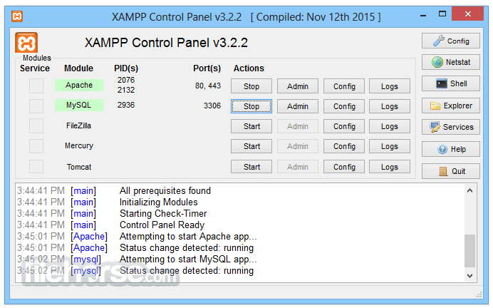 xampp for windows 10 64 bits