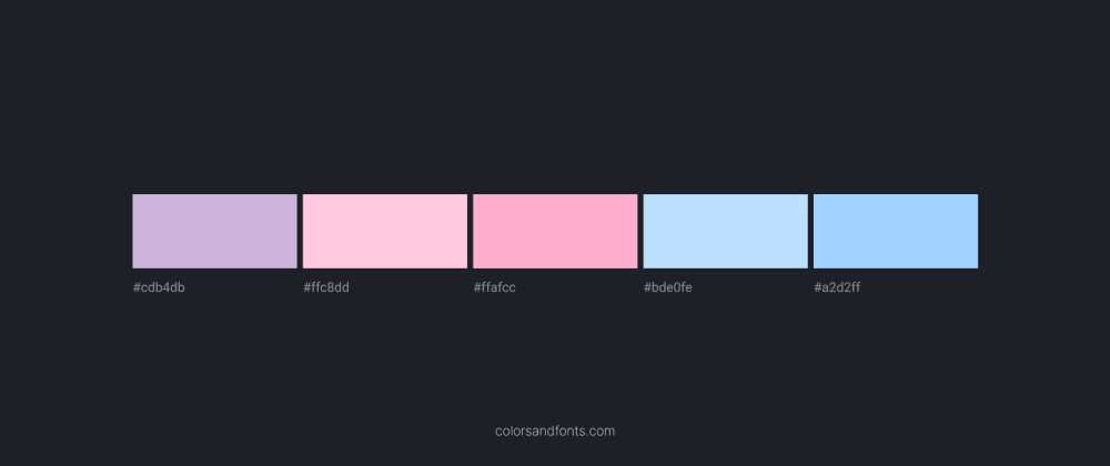One color palette a day with example. - 008
