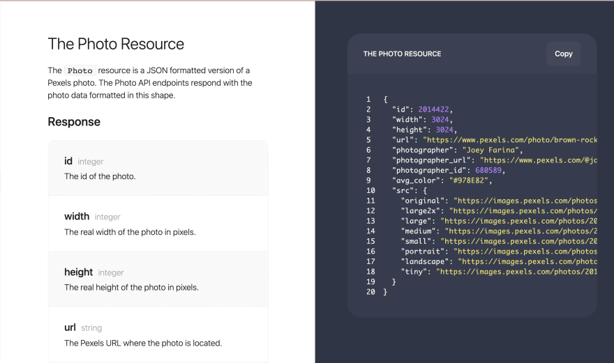 Screenshot of Docs
