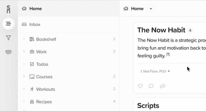 Drag and Drop cards onto Friends - Supernotes