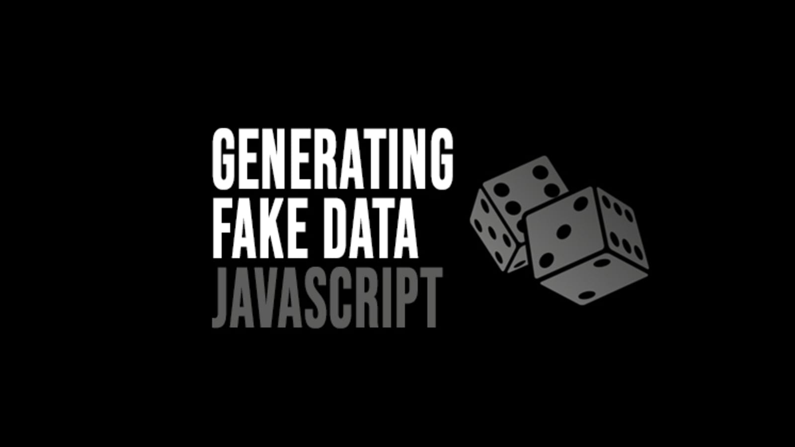 Faker.js Generator - Never write sample data manually again ⌛ - DEV  Community