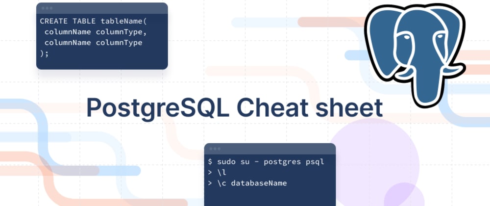 Cover Image for PostgreSQL Cheat Sheet