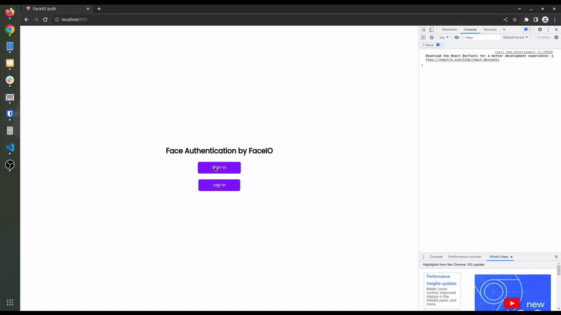 faceio integration example