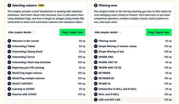 best place to learn SQL online for free