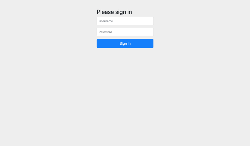 Getting started with Spring Security Authentication and