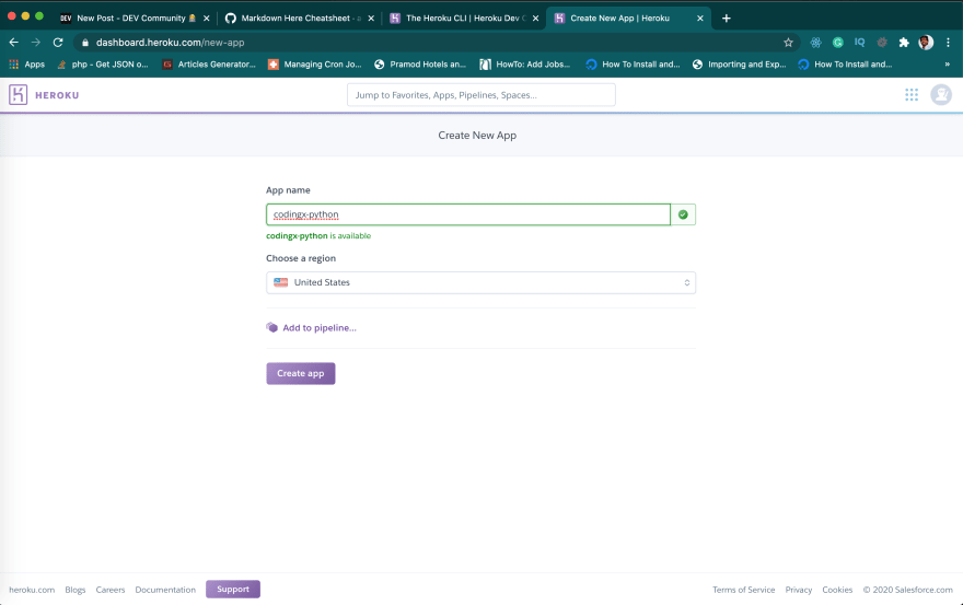 deploying a postgres app to heroku