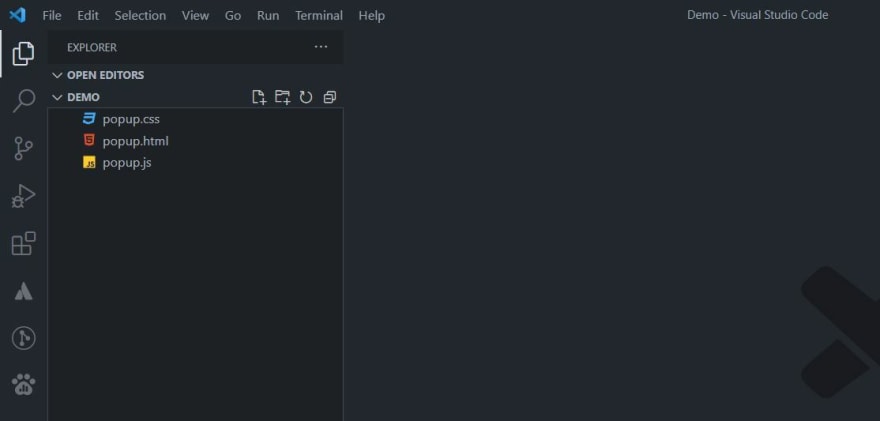 Naming all files to popup