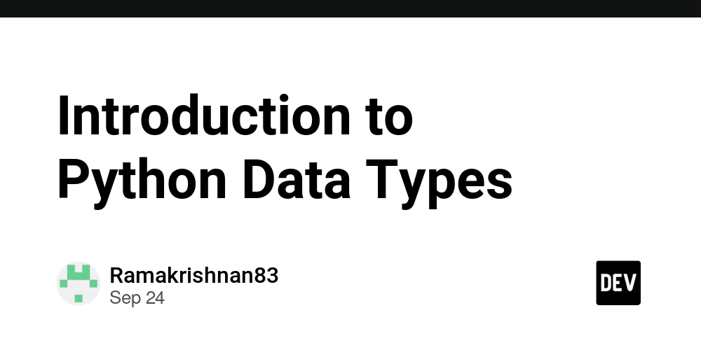 Introduction To Python Data Types Dev Community 7198