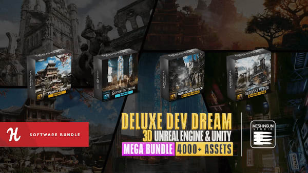 Deluxe Dev Dream 3D Unity & Unreal Engine Mega Bundle - 4000+ Assets