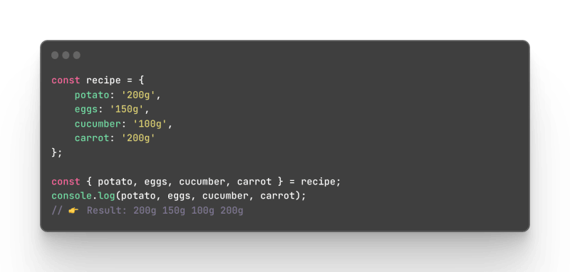 destructuring