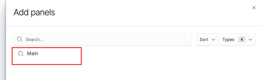 Select a panel to add to