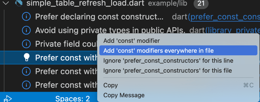 const everywhere ide