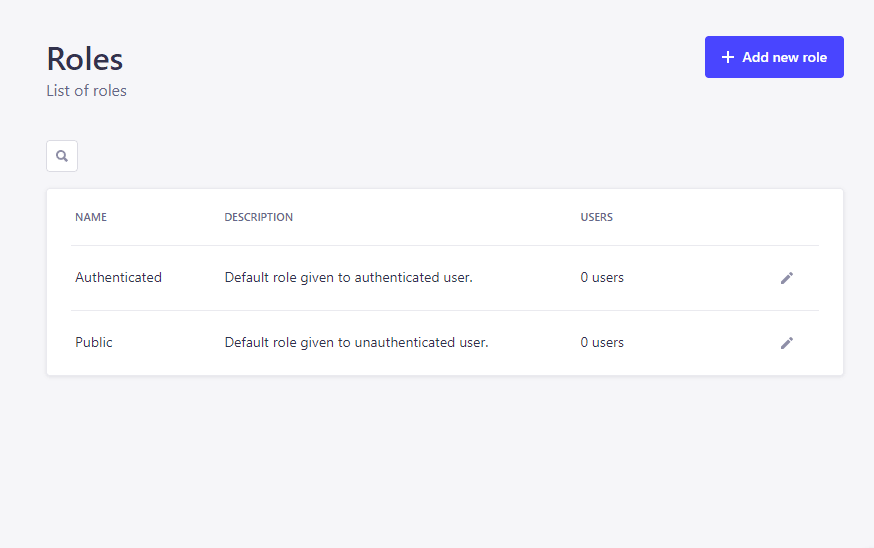 Roles Page