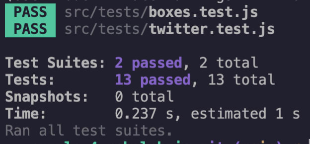 All test succeed