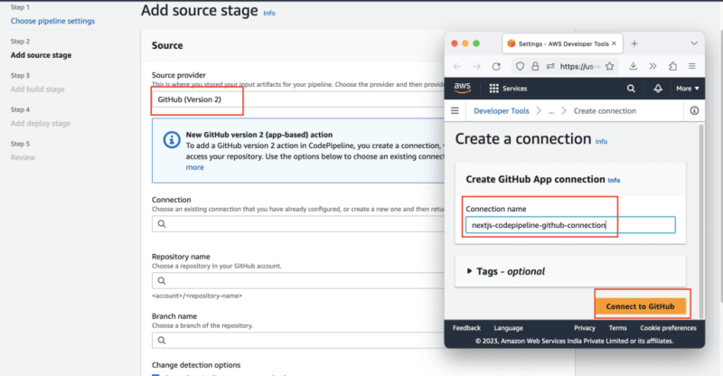CodePipeline Github Authorization