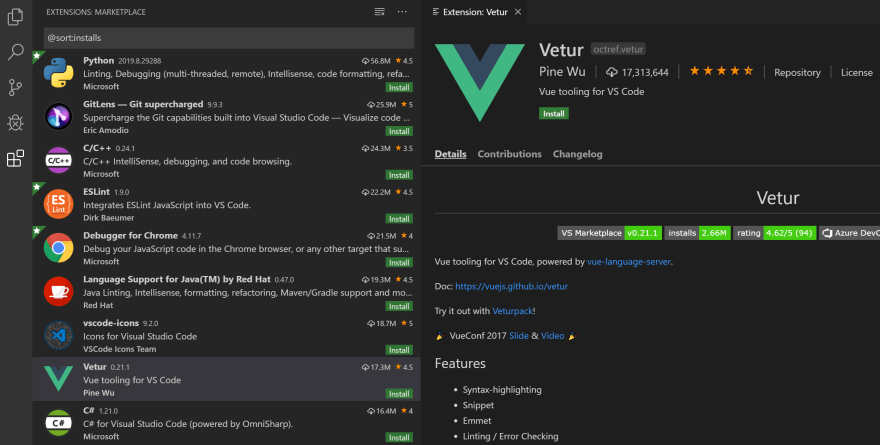 visual studio code github extension