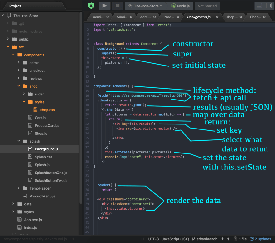 Fetching Api Data With Reactjs Dev