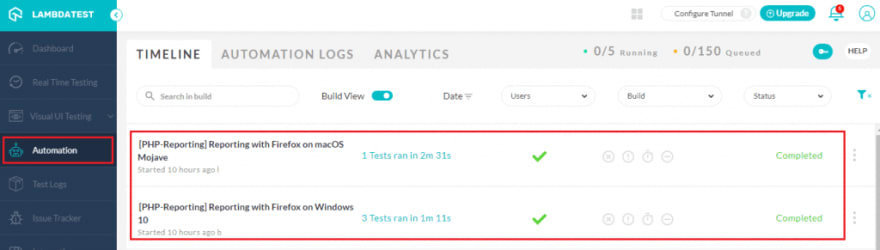 lambdatest automation testing