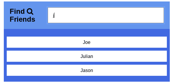 Finished search bar feature