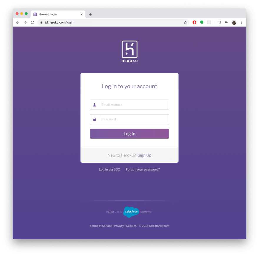 heroku - One more step to complete your registration from Facebook