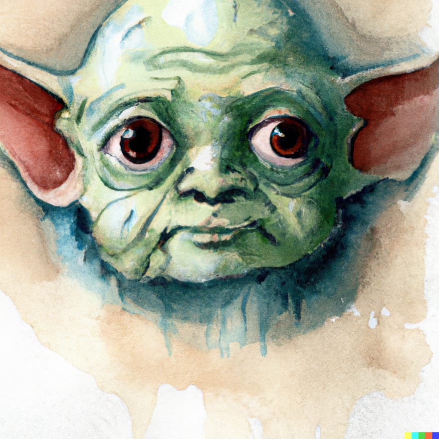 Aquarelle Yoda