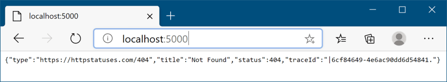 Problem details for NotFound requests