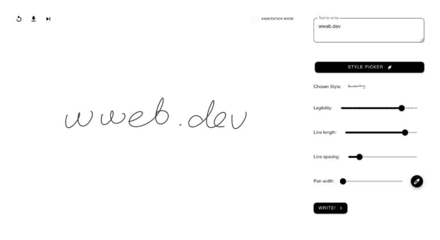 Handwriting Generator