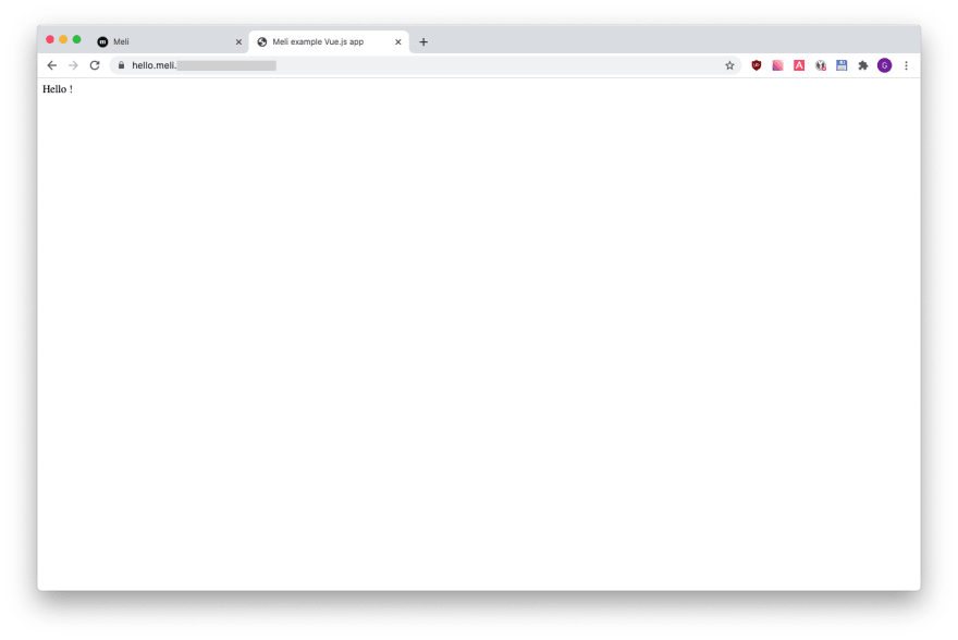Example site in meli