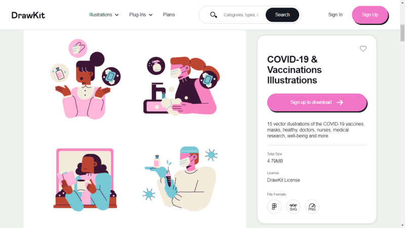 COVID-19_&_Vaccinations_free_illustrations