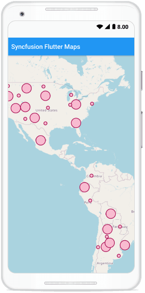 Circles on Flutter Maps