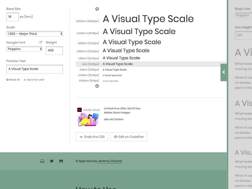 Type Scale