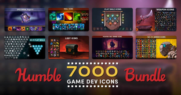 HUMBLE 7000 GAME DEV ICONS BUNDLE