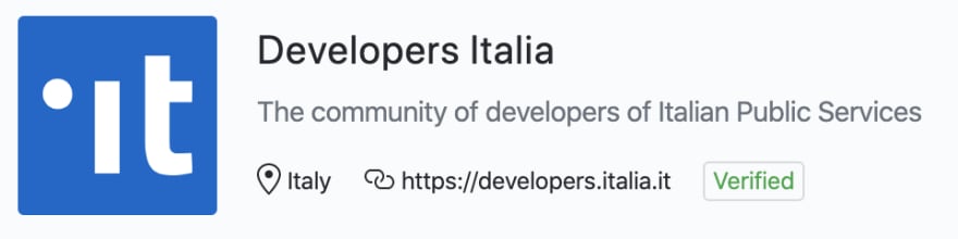 Repository GitHub di Developers Italia