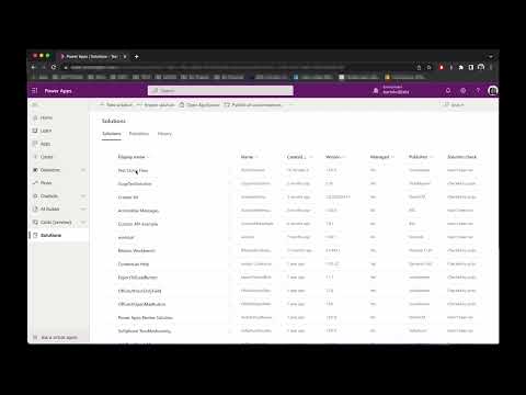 Clone Powerapps Flow in Solution video
