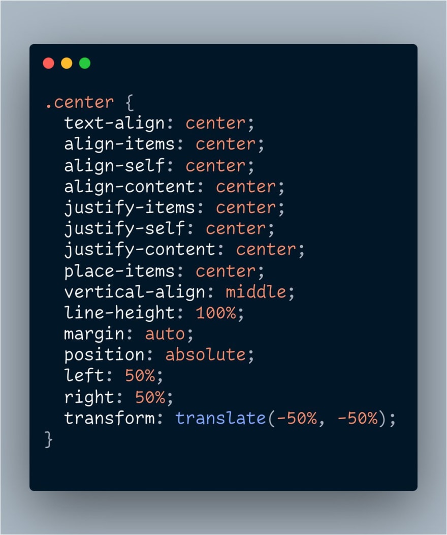 How To Center Anything In Css Dev Community