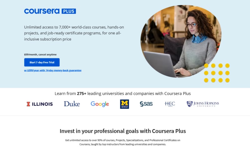 Is Coursera Plus really worth for programmers and developers