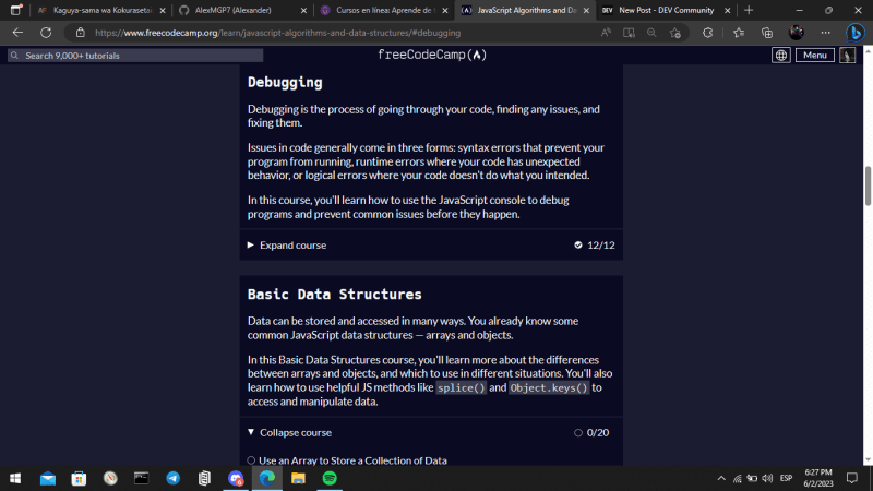 Free Course: JavaScript Algorithms and Data Structures from freeCodeCamp