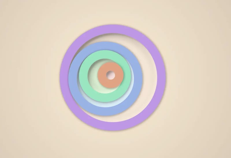Circle inside circle using html css