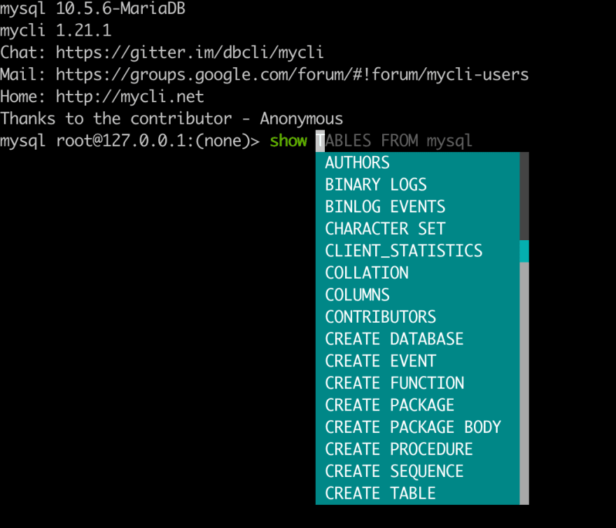 install mysql client brew