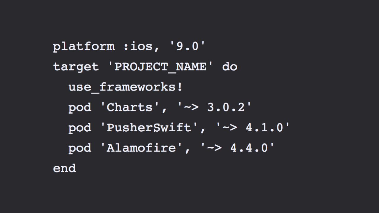 charts ios pod