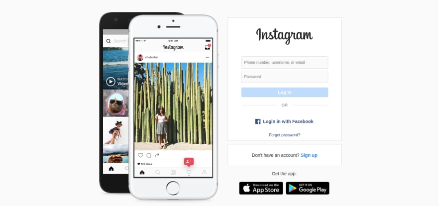 Instagram login web