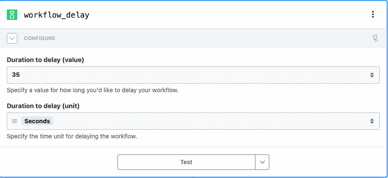 Workflow delay