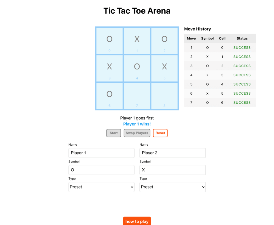 Tic Tac Toe Game- #doHackathon - DEV Community