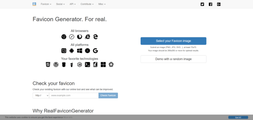 Real Favicon Generator